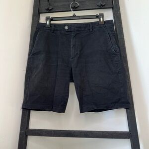 Reiss Men's Black Flat Front Shorts